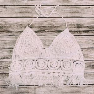 Halter knitted beach top!🌟